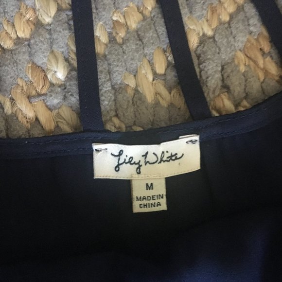 Lily White | Navy Blue Tank Top (M) - Picture 3 of 4
